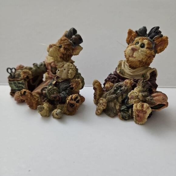 Boyds Bears Purrstone Clawdette Fuzzface & Wuly / Maddy Puddytat Cat Nap 1999 - Picture 2 of 16